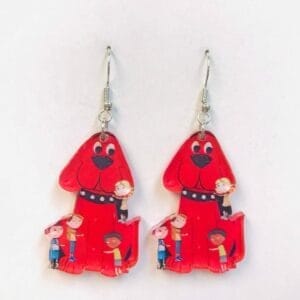 IMG_6183 Acrylic Clifford the Big Red Dog Earrings