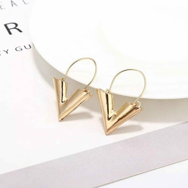 IMG_6492 Geometric Triangle Earrings, Boho Earrings