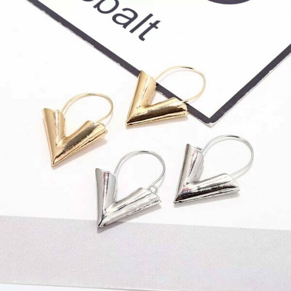 IMG_6493 Geometric Triangle Earrings, Boho Earrings