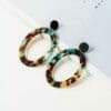 Hoop Acetate Tortoise Shell earrings