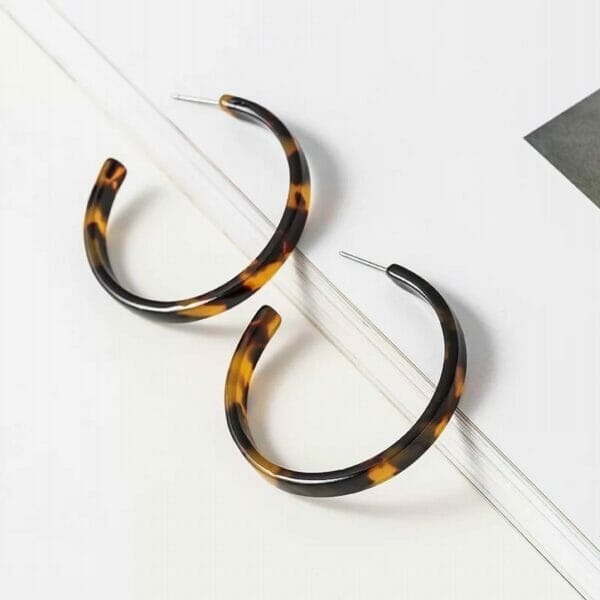 IMG_6701_0cbc23a2-2ea1-4cd0-afac-fb9ad88aed75 Hoop Acetate Tortoise Statement Earrings