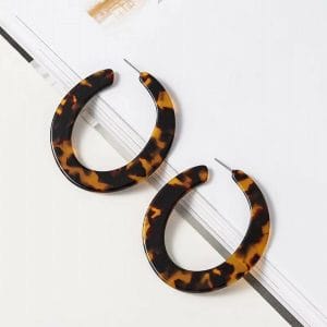 Hoop Acetate Tortoise Shell earrings
