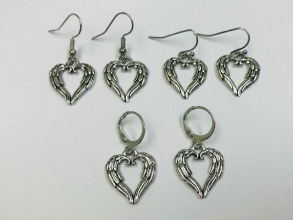 IMG_7058 Wholesale Angel Heart Earrings Novelty