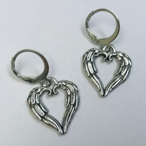 IMG_7061 Wholesale Angel Heart Earrings Novelty