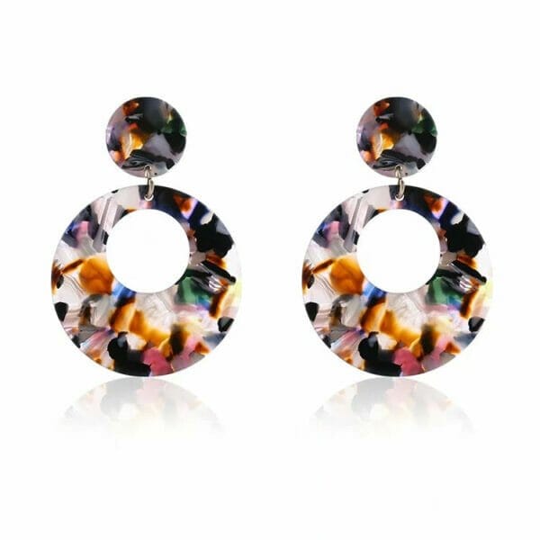 Hoop Acetate Tortoise Shell earrings