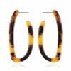 Hoop Acetate Tortoise Shell earrings