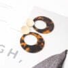 Hoop Acetate Tortoise Shell earrings