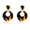 Hoop Acetate Tortoise Shell earrings