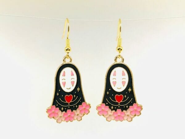 IMG_8583 Studio Ghibli Kaonashi Faceless Earrings