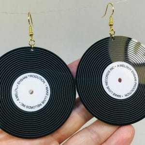 Phonograph Record Earrings