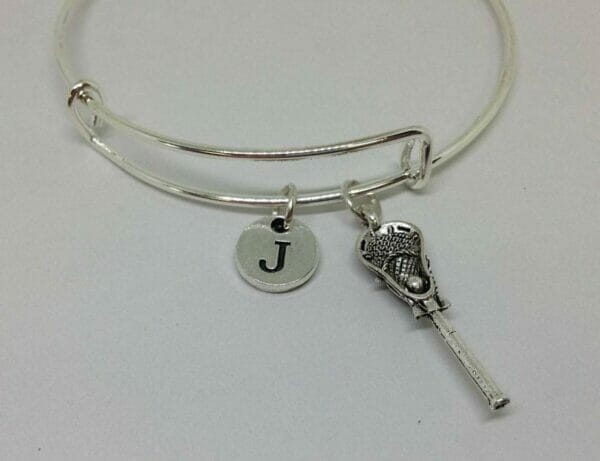 La Crossee Charm Personalized Bangle Bracelets