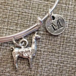Llama_bangle Llama charm bracelet
