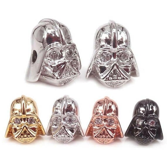 Men_in_black_mask Micro Pave cz Zirconia Beads, Men in black mask