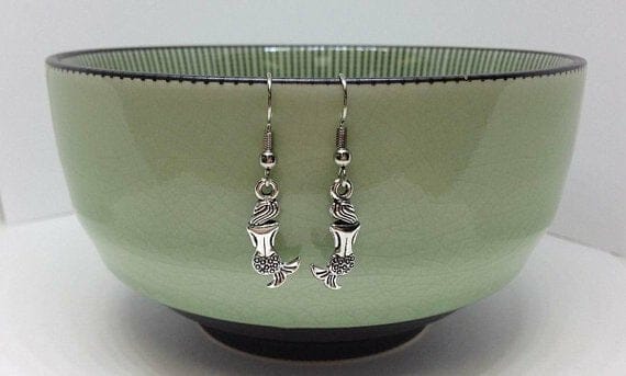 Mermaid_w_Mermaid_Earrings_3a8e2425-7007-49ad-9a60-519d21f5261d Mermaid Charm Earrings