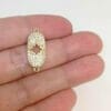 4PCS Micro Pave CZ Pave Compass