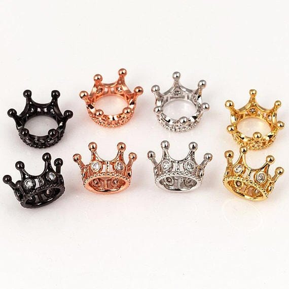 Micro_Pave_Crown_Spacer_Beads Micro Pave Crown Spacer Beads