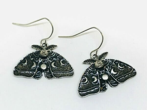 Moth_earrings_moon_phase wholesale lot of Luna Moth Earrings