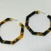 Octagon Acetate Tortoise Shell earrings
