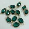 Oval Birthstone Connector