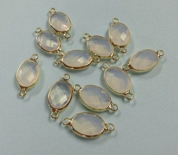 Oval Birthstone Connector