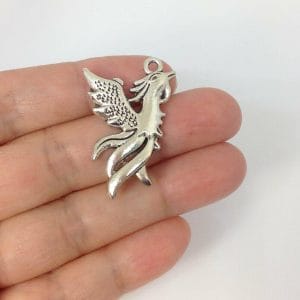 10 Phoenix Charm for DIY Findings