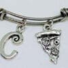 pizza charm bracelet wholesale