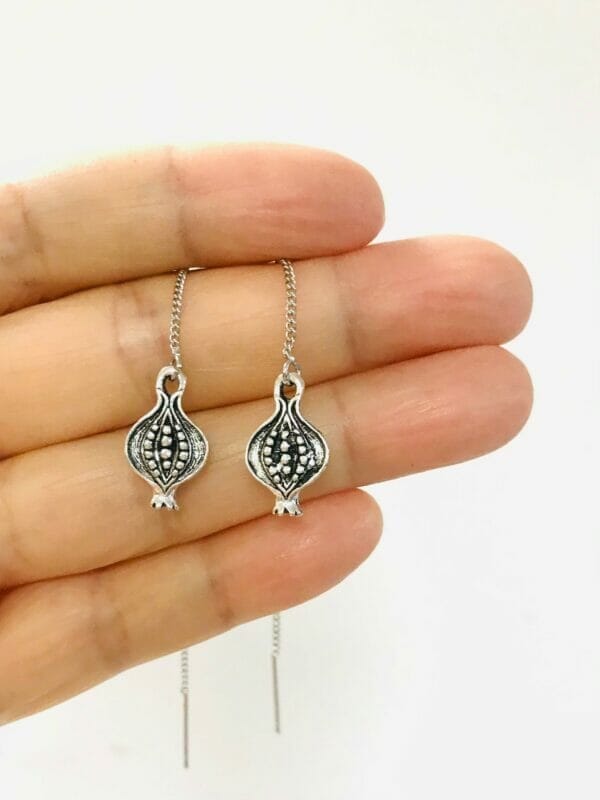 PomegranateThreaderEarrings Wholesale Pomegranate Threader Earrings