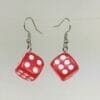 lucite dice earrings wholesale