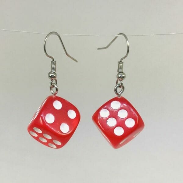 lucite dice earrings wholesale