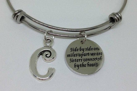 Side by Side Sister Charm Bracelets