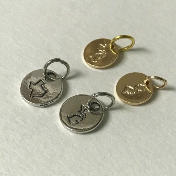 StateStampedCharms state map charm earring wholesale
