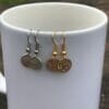 handstamped state map charm earring wholesale