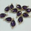 Tear Drop Shape Birthstone Connector