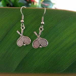 Tennis Racket charm earrings