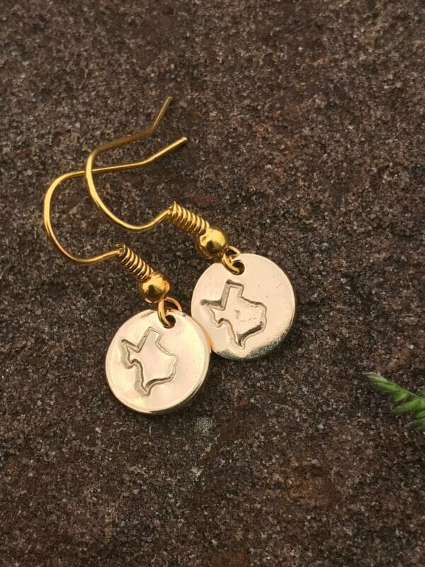 Texasstateearrings_1a3577bc-cae9-4fc9-b6f9-b388380e39d9 Custom State Home Town Earrings -50 States Available