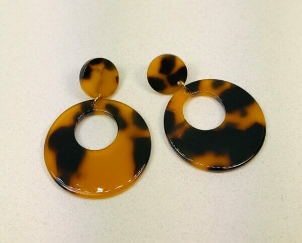 Hoop Acetate Tortoise Shell earrings