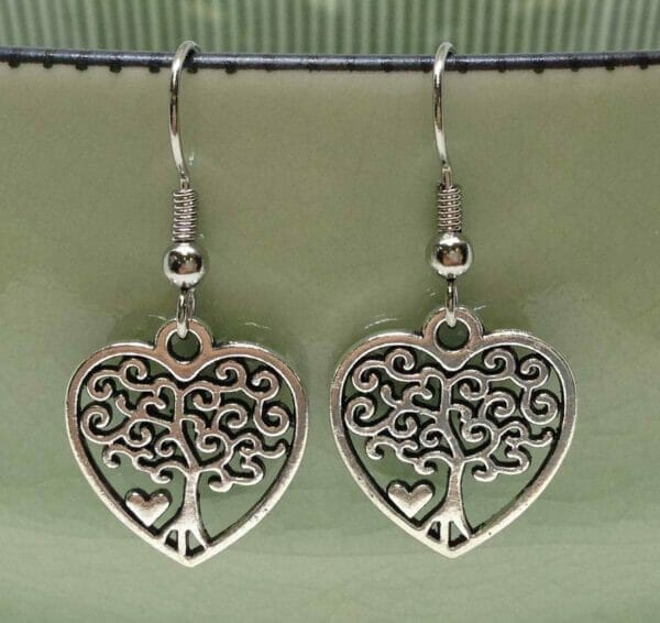Tree_heart_earrings Heart Tree Charm Earrings