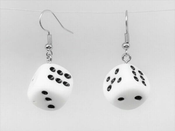 Whitedicecasinogamingearrings_9171605d-09f6-4009-bedc-9bf776e390bc 3D Dice Earrings