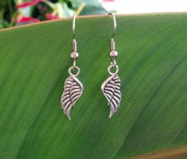 Wing_Earrings Mini Wing charm Earrings
