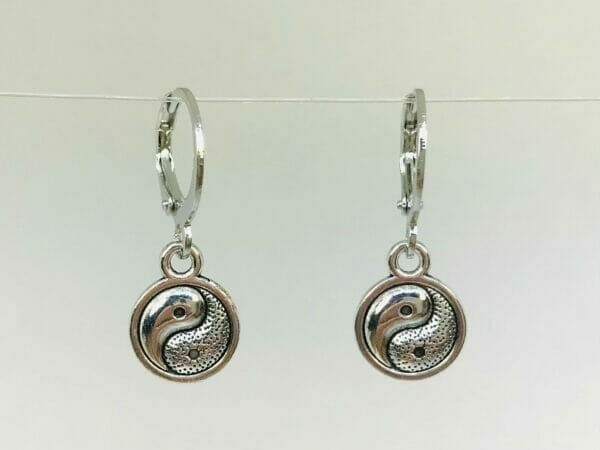 YingYangHuggieEarrings Ying Yang Charm Earrings