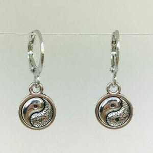 Ying Yang Charm Earrings
