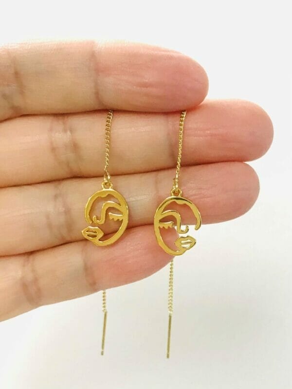 Face Threader Earrings