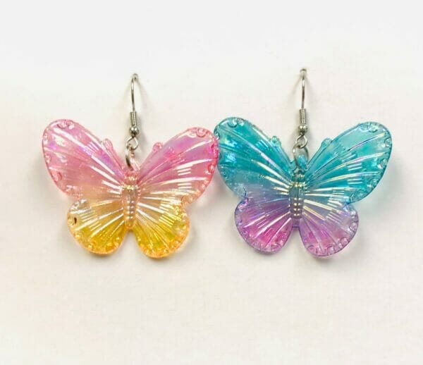 acrylic_butterfly_earrings Iridescent Butterfly Earrings