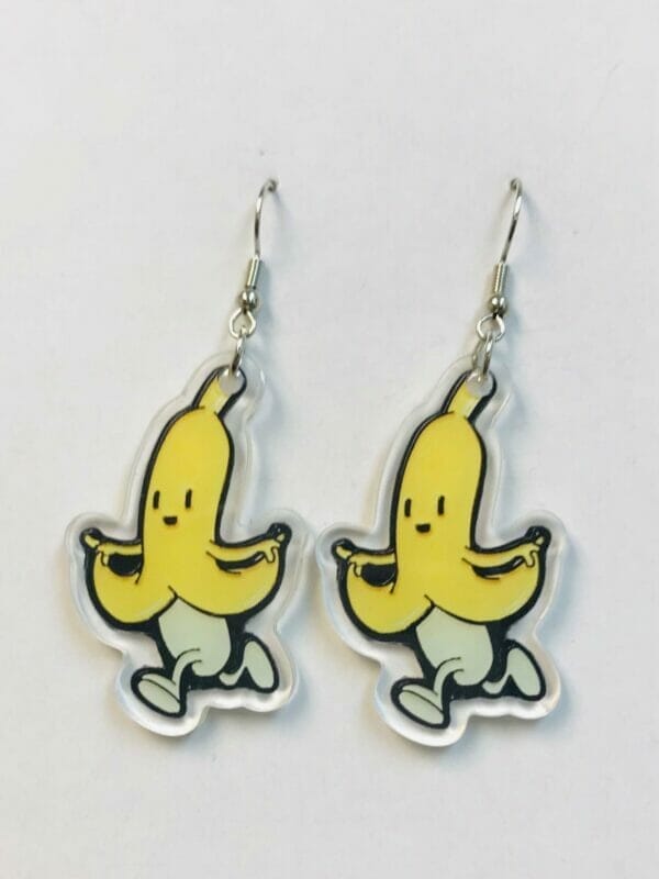 acrylic_running_banana_earrings Running Banana Earrings