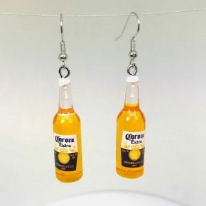 beerfishwireearrings Corona Extra Mexican Beer Earrings