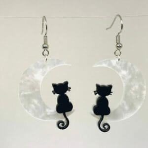 black cate moon earrings wholesale