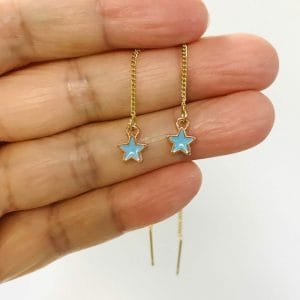 Dainty Star Threader Earrings