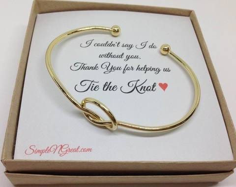bridesmaid_gift_love_knot love knot bangle wholesale
