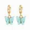 wholesale butterfly huggie earrings