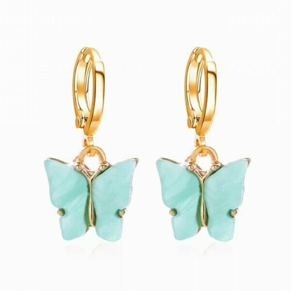 butterflyearrings wholesale butterfly huggie earrings